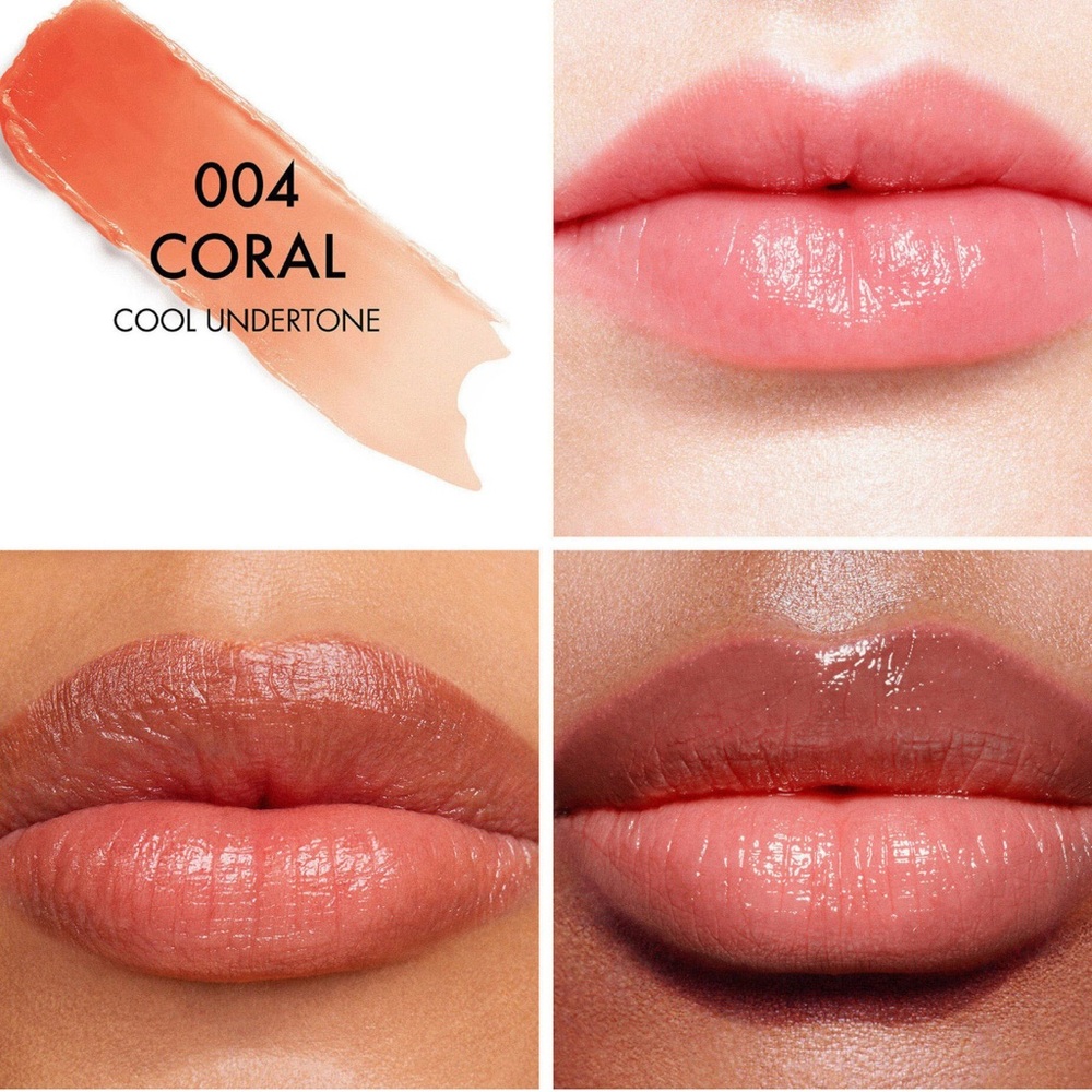 NIB DIOR LIP ADDICT LIP GLOW -Coral 004 - Picture 2 of 4